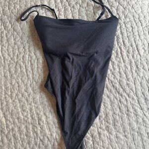 SKIMS Black/Gray Bodysuit
